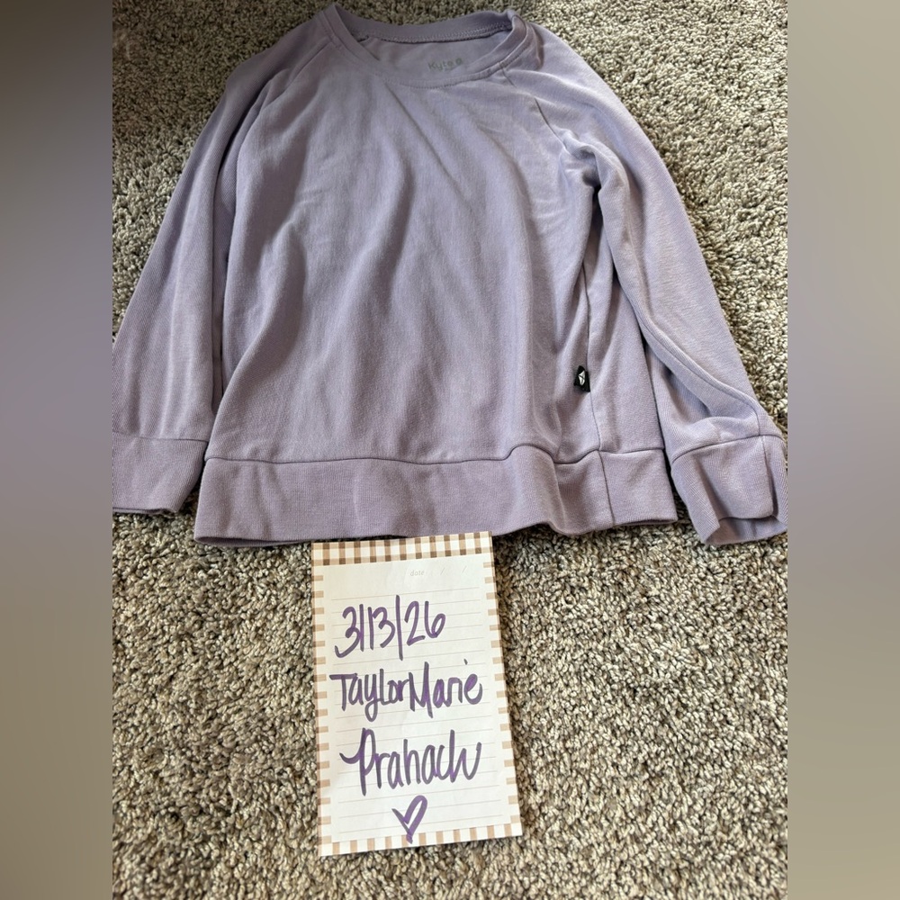 Kyte baby taro jersey bamboo jogger sweatshirt 4T NWOT